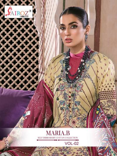 Maria B Vol 2 By Sairoz Fabs Embroidery Pakistani Style Suit Collection
